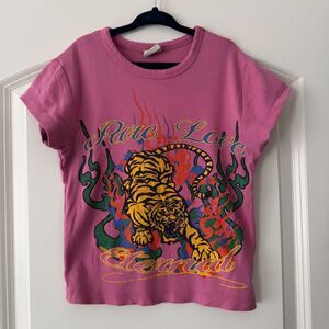 Urban Outfitters Pink Tiger “Pure Love Eternal” Graphic Tee Size S